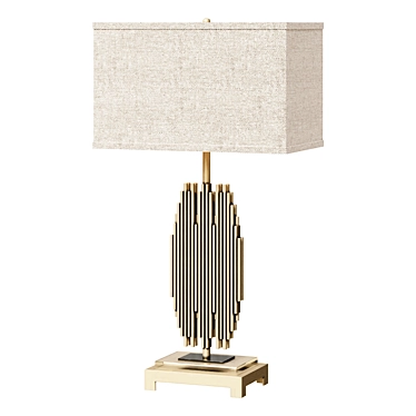 Elegant Galveston Table Lamp 3D model image 1 