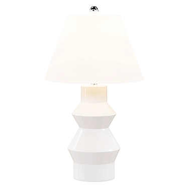 Larcia White Table Lamp 3D model image 1 