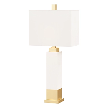 Title: Elegant Alabaster Table Lamp 3D model image 1 