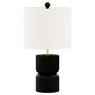 Dark Brown Lastra Table Lamp 3D model image 1 