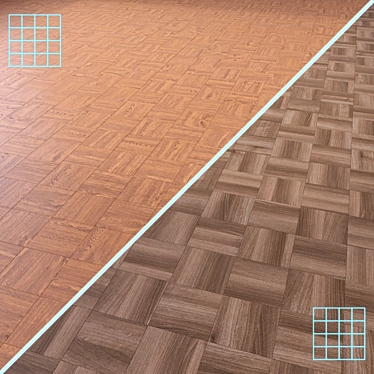 Versatile Wood Floor 3D Model 3D model image 1 