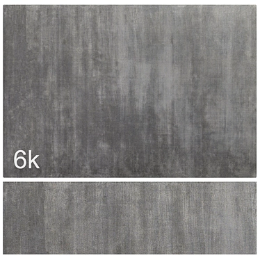 Carpet set 17 - Plain Gray Wool Rug / 6K