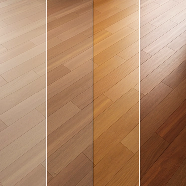 Oak Parquet Flooring Collection 3D model image 1 