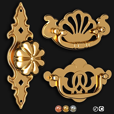 Bronze Tropical Ceiling Fan 3D model image 1 