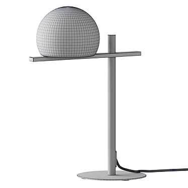 Sleek Modern White Table Lamp 3D model image 1 