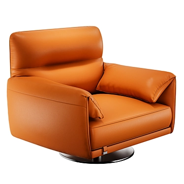 Modern Tampa Swivel Armchair: Luxury Elegance 3D model image 1 