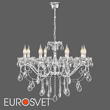 Eurosvet Escada Crystal Chandelier 3D model image 1 