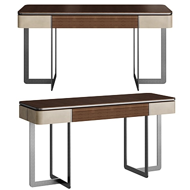 Oak Lexington Vanity Table 3D model image 1 