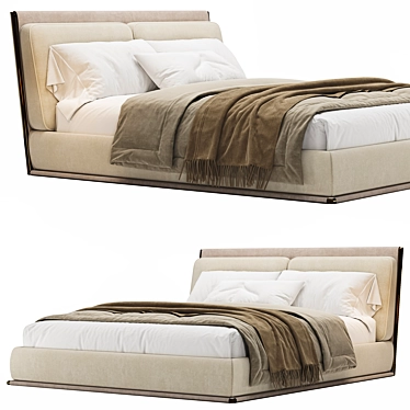 Modern Adam Bed Design Giorgetti 3D model image 1 