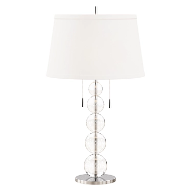 Crystal Chrome Table Lamp - Elegant Lighting 3D model image 1 