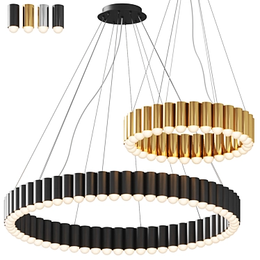  Modern Carousel Pendant Light 3D model image 1 