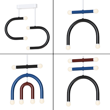 Modern LED Sphere Design Lamp 3D model image 1 