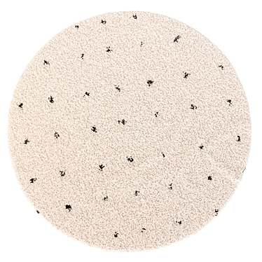 Berber-style Ava Rug, Round 3D model image 1 