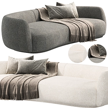 Modern Pacific Sofa by Moroso 3D model image 1 