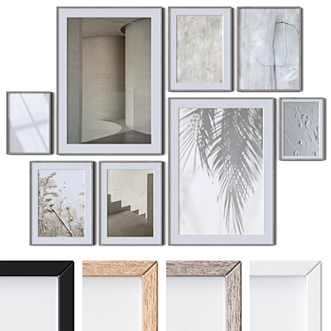 Modern Wall Art Set 3D 3D model image 1 