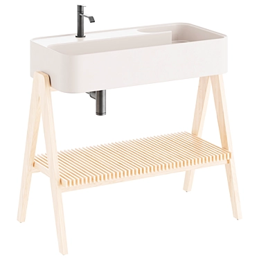 Nik TRAMA Bathroom Vanity Furniture 3D model image 1 