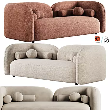 Modern Bodrum Sofa Set Concept 3D model image 1 