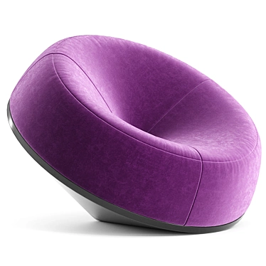 SPIN Swivel Armchair Fabric Metal 3D model image 1 