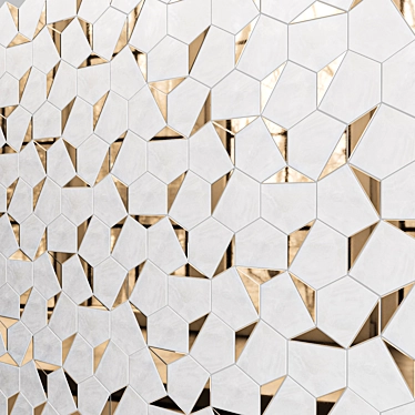 Luxury Triangle Mosaic Tiles 3D model image 1 