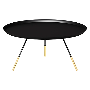 Elegant Orson Coffee Table Gold 3D model image 1 