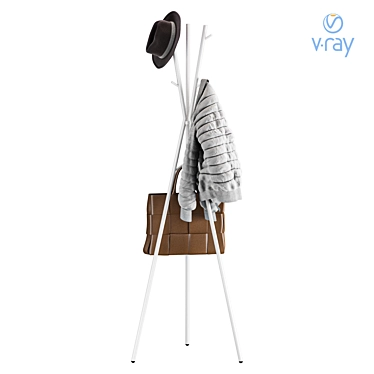 IKEA EKRAR Coat Rack Stand 3D model image 1 