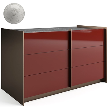 Elegant Bonaldo Aureo Sideboard 3D model image 1 