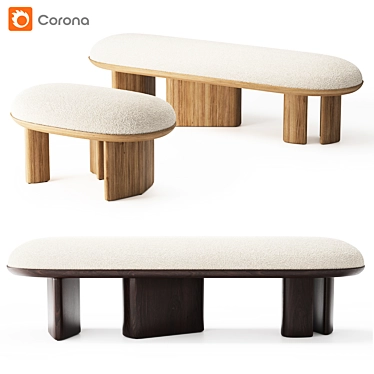 DEMURO DAS CORBU BENCH & OTTOMAN