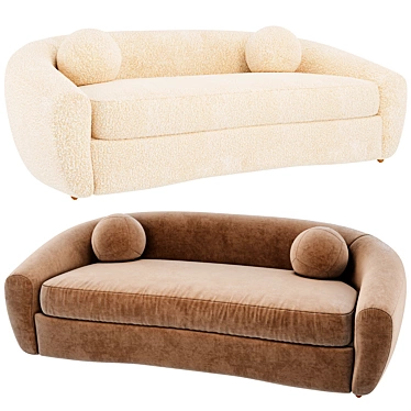 Modern RH Sylvain Sofa 3D 3D model image 1 