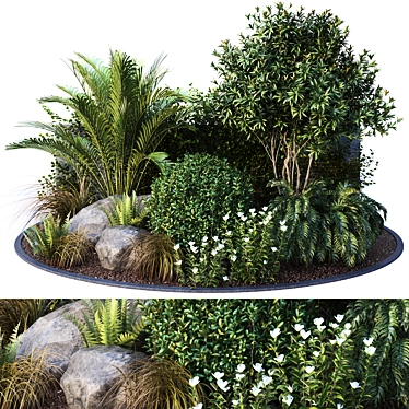Greenery Mix 3D Collection with FBX Export 3D model image 1 