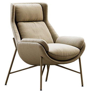 Modern Italian Design BEETLE Chair 3D model image 1 