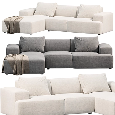 Elegant Melva Canape: 2015 Design 3D model image 1 