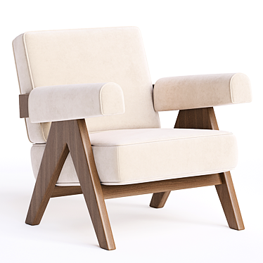 Modern Cassina Capitol Complex Armchair 3D model image 1 