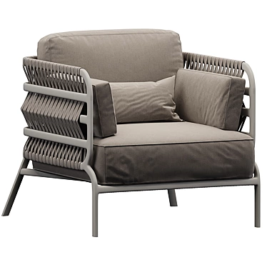 Elegant Mindo Lounge Chair 3D model image 1 