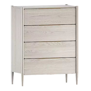 Casa Oak Dresser - Wooden Elegance 3D model image 1 