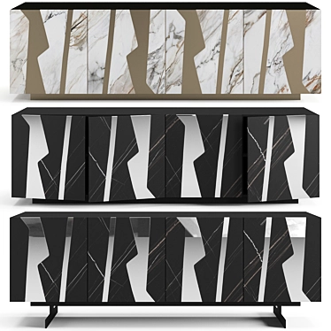 Bonaldo Rami Modern Sideboard Auxiliaries 3D model image 1 
