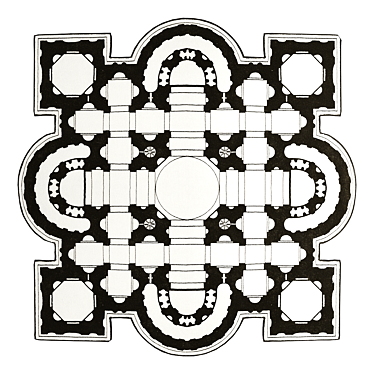 St. Peter's Basilica Inspired Rug 3D model image 1 