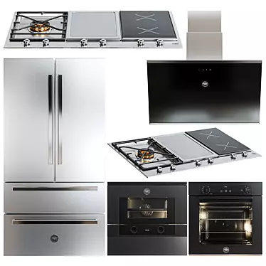 Bertazzoni Appliance Set3: 5 Models 3D model image 1 