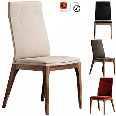 Modern Italian Tosca Chair 3Ds 3D model image 1 