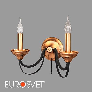 Eurosvet Lazzaro Wall Sconce Black/Bronze 3D model image 1 