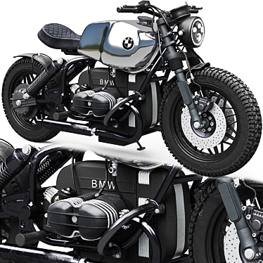 BMW R80 3D Motorcycle Model 3D model image 1 