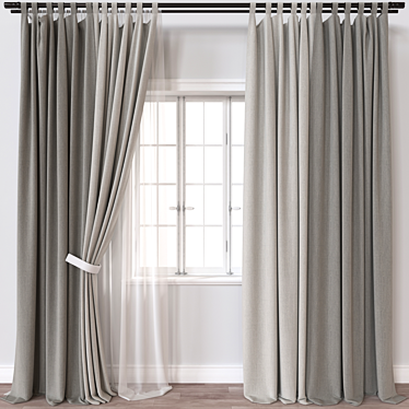 Versatile Curtain 3D Model 3D model image 1 