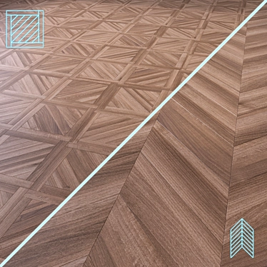 Premium 3D Wood Flooring Model 3D model image 1 