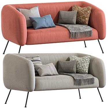 Stylish DAVI 31 Modern Sofa 3D model image 1 