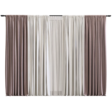 Meshed Curtain Makeover 3D model image 1 