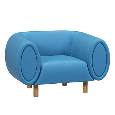 Modern Tobi Armchair Model 2015 3D model image 1 