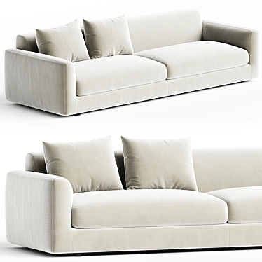 Modern Elegance Sparkle Sofa Bed 3D model image 1 