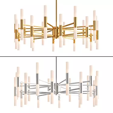 Elegant Ceiling Light Fixture 3D model image 1 