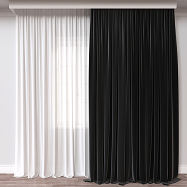 Versatile 3D Curtain Model, 57327 Polys 3D model image 1 