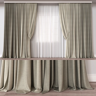 Versatile Render Curtain 3D Model 3D model image 1 