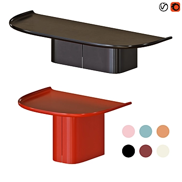 Hay Korpus Shelf Set - 3D Model 3D model image 1 